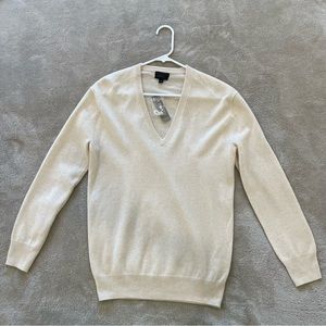 J.CREW Cashmere V-neck Long Sleeve Top